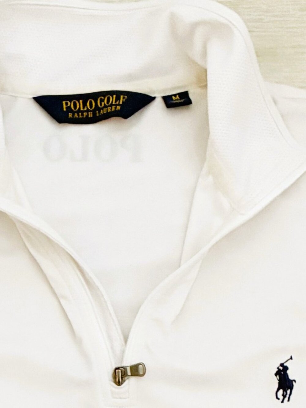 Polo Golf Ralph Lauren Men's Quarter-Zip quarter-zip pullo Navy Pony Size Medium - Picture 7 of 7